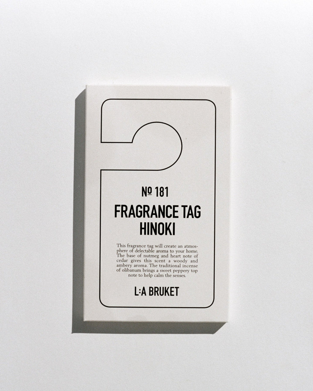 L:A BRUKET 181 Fragrance Tag Hinoki