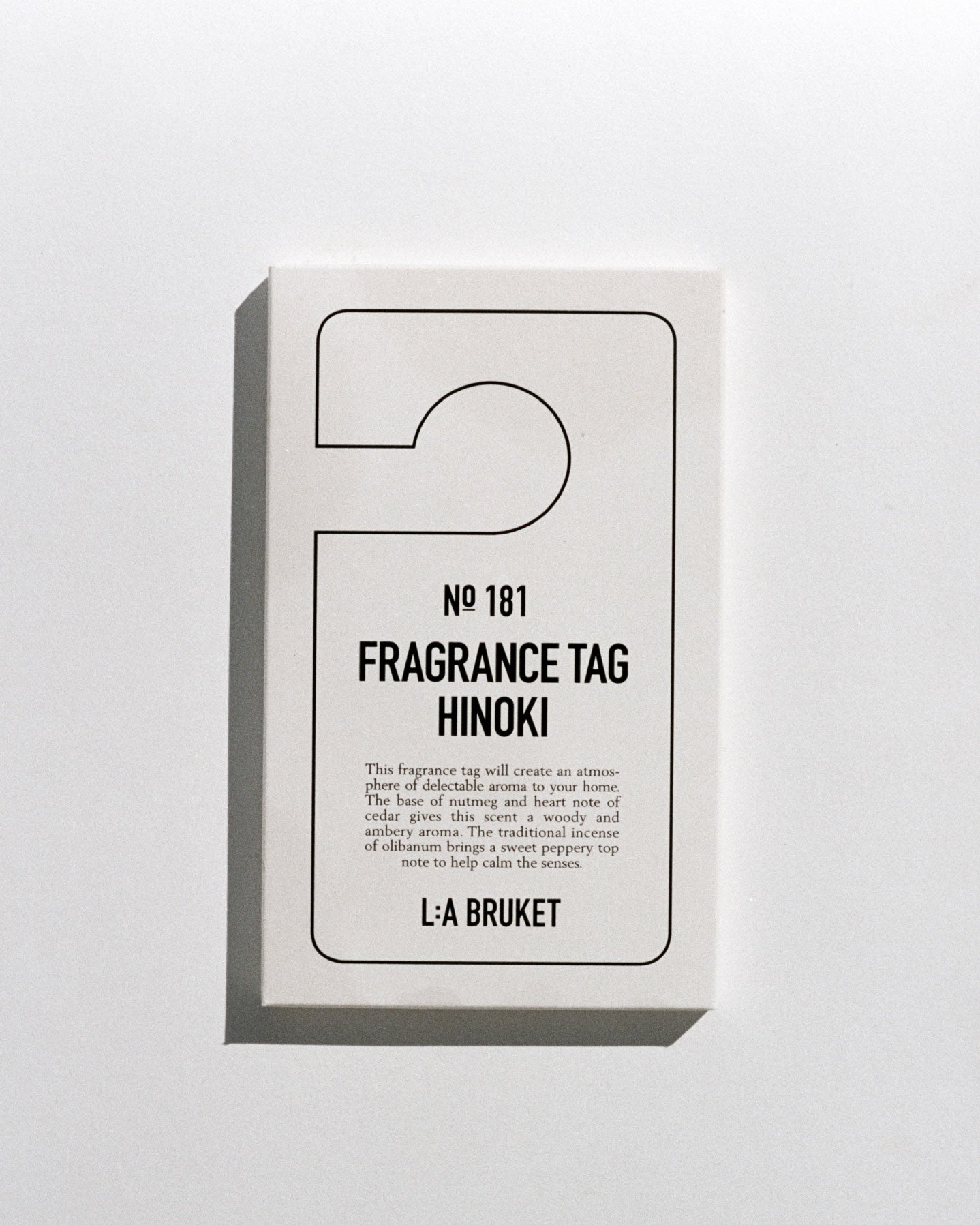 L:A BRUKET 181 Fragrance Tag Hinoki