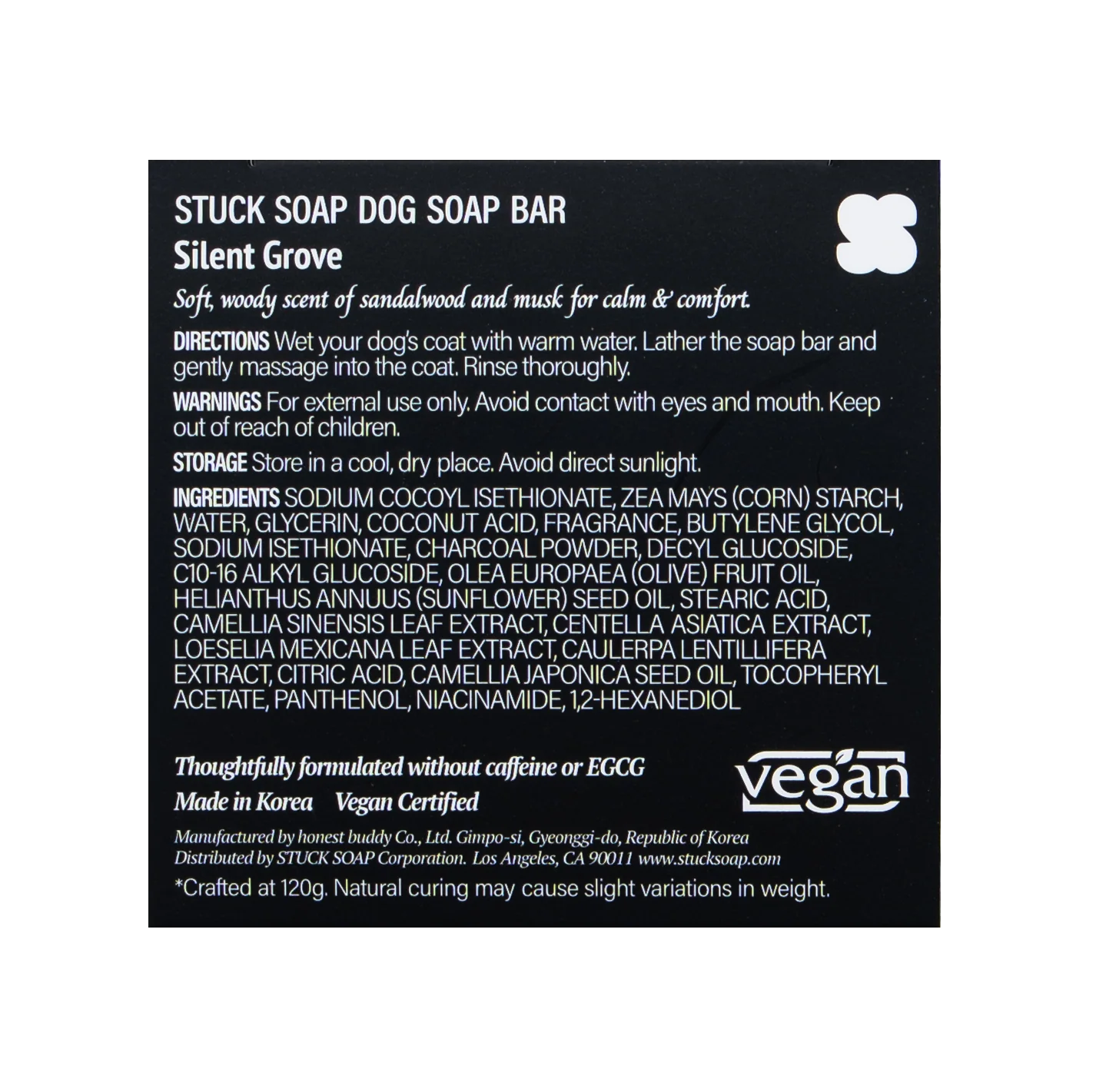 STUCK SOAP Silent Grove pH-Balanced Solid Soap - 110 g