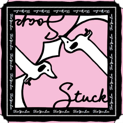 Stuck Soap Signature Scarf - Vintage Pink