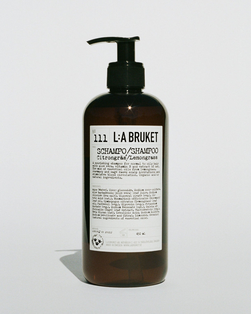 L:A BRUKET 111 Shampoo Lemongrass 450ml