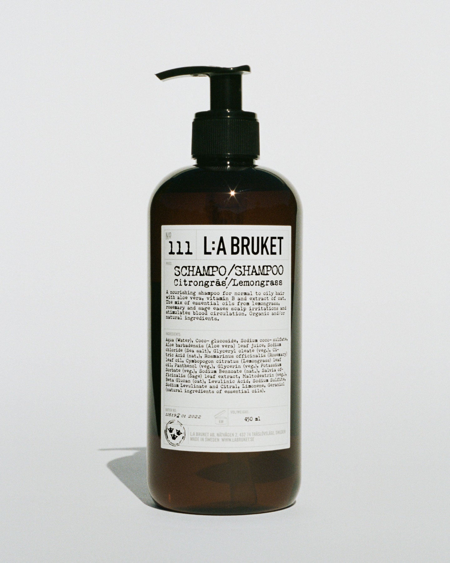 L:A BRUKET 111 Shampoo Lemongrass 450ml