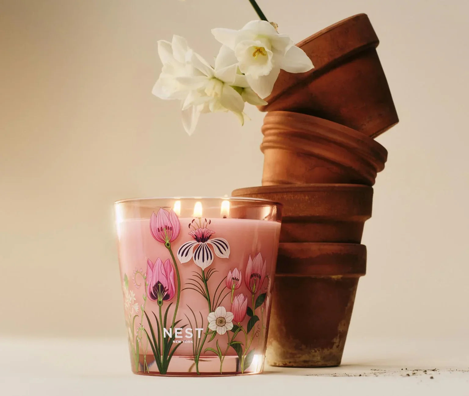 NEST New York Specialty 3 Wick Candle - Himalayan Salt & Rosewater