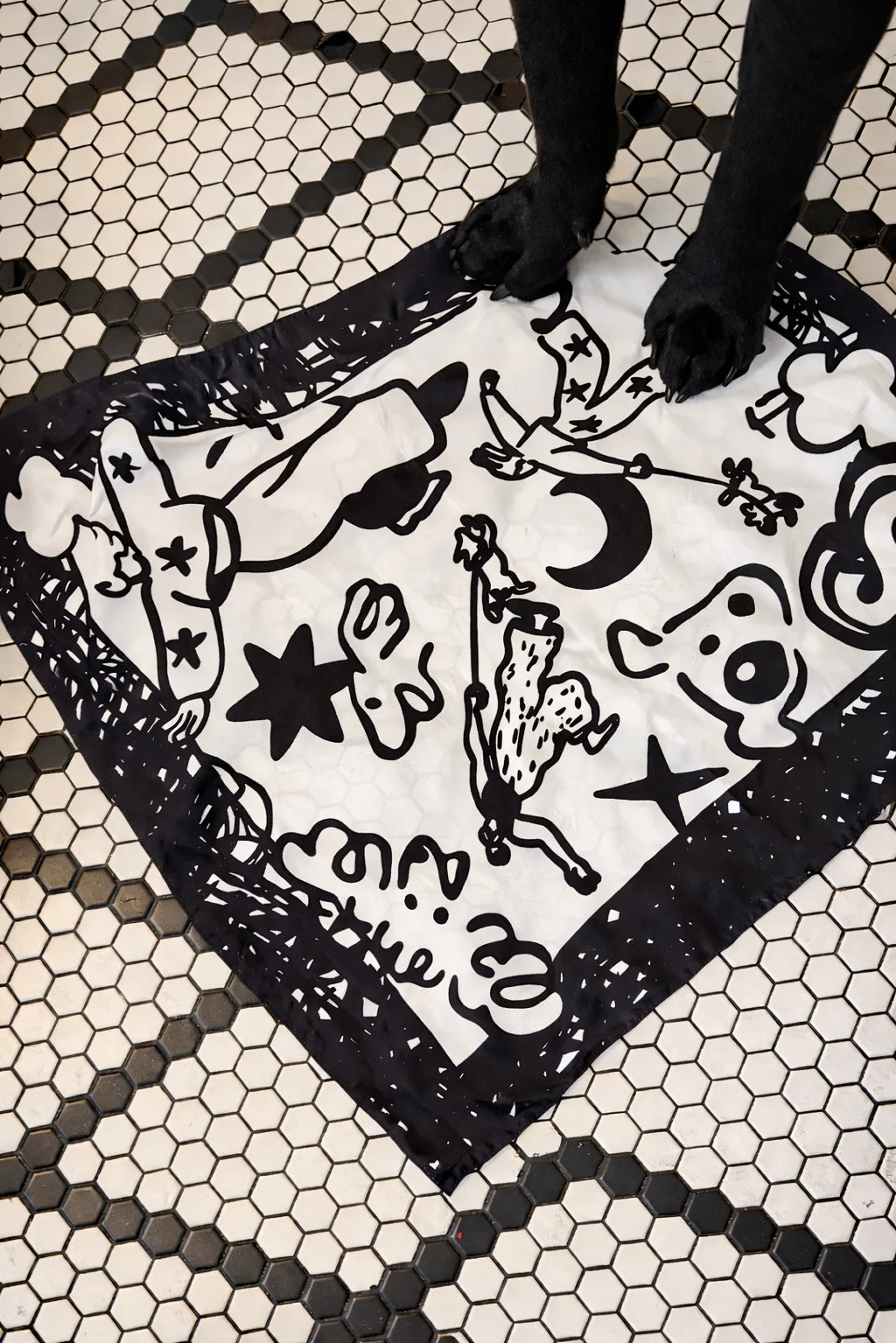 Stuck Soap Signature Scarf - Mono Ink