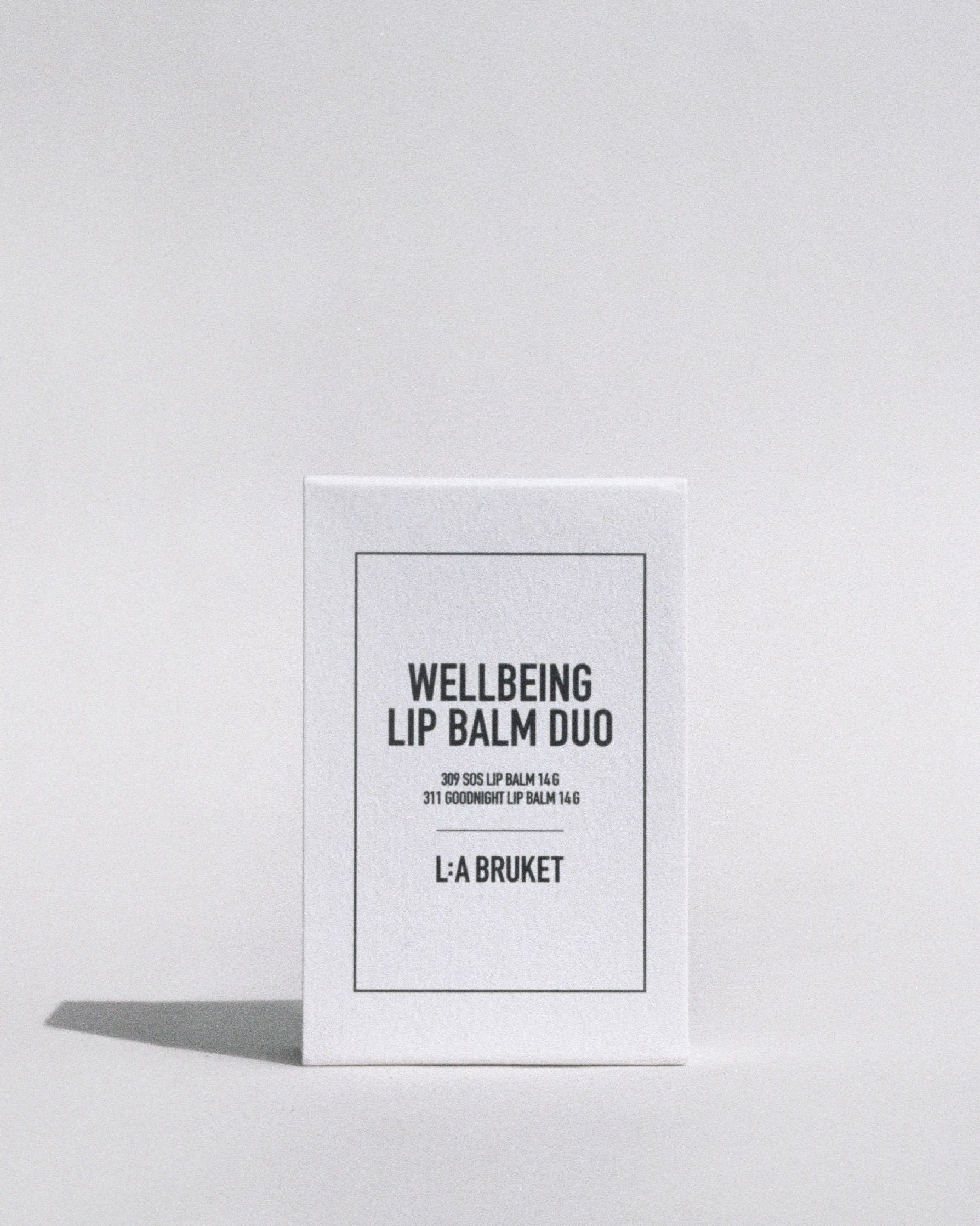 L:A BRUKET Wellbeing Lip Balm Duo 2 x 14g