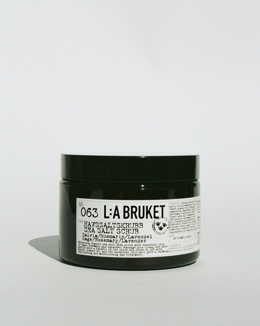 L:A BRUKET 063 Sea Salt Scrub Sage Rosemary Lavender 420g