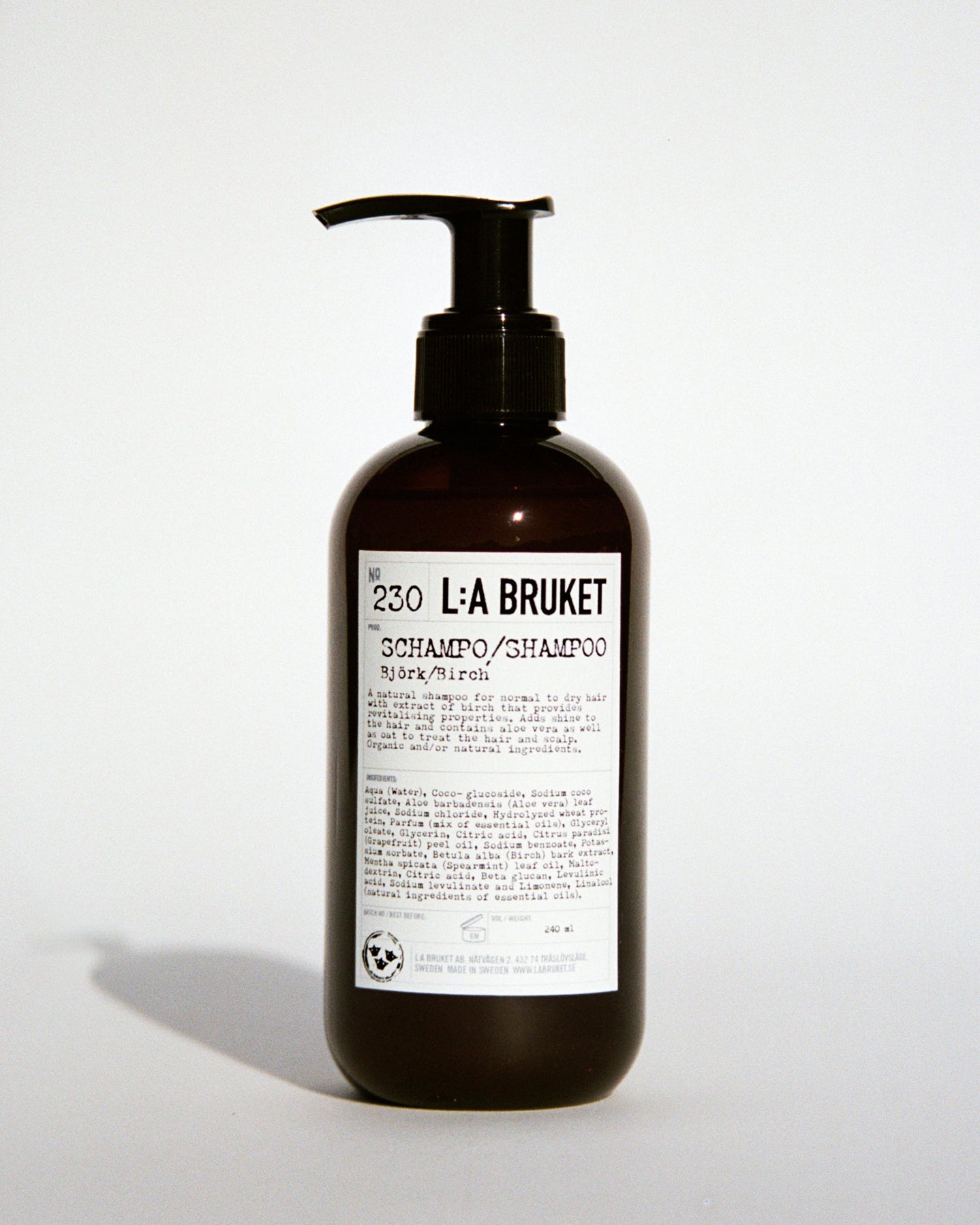 L:A BRUKET 230 Shampoo | Birch 240ml