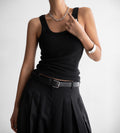 Ribbed Tank Sleeveless Top – PAPER MOON