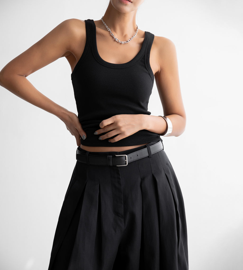 Ribbed Tank Sleeveless Top – PAPER MOON