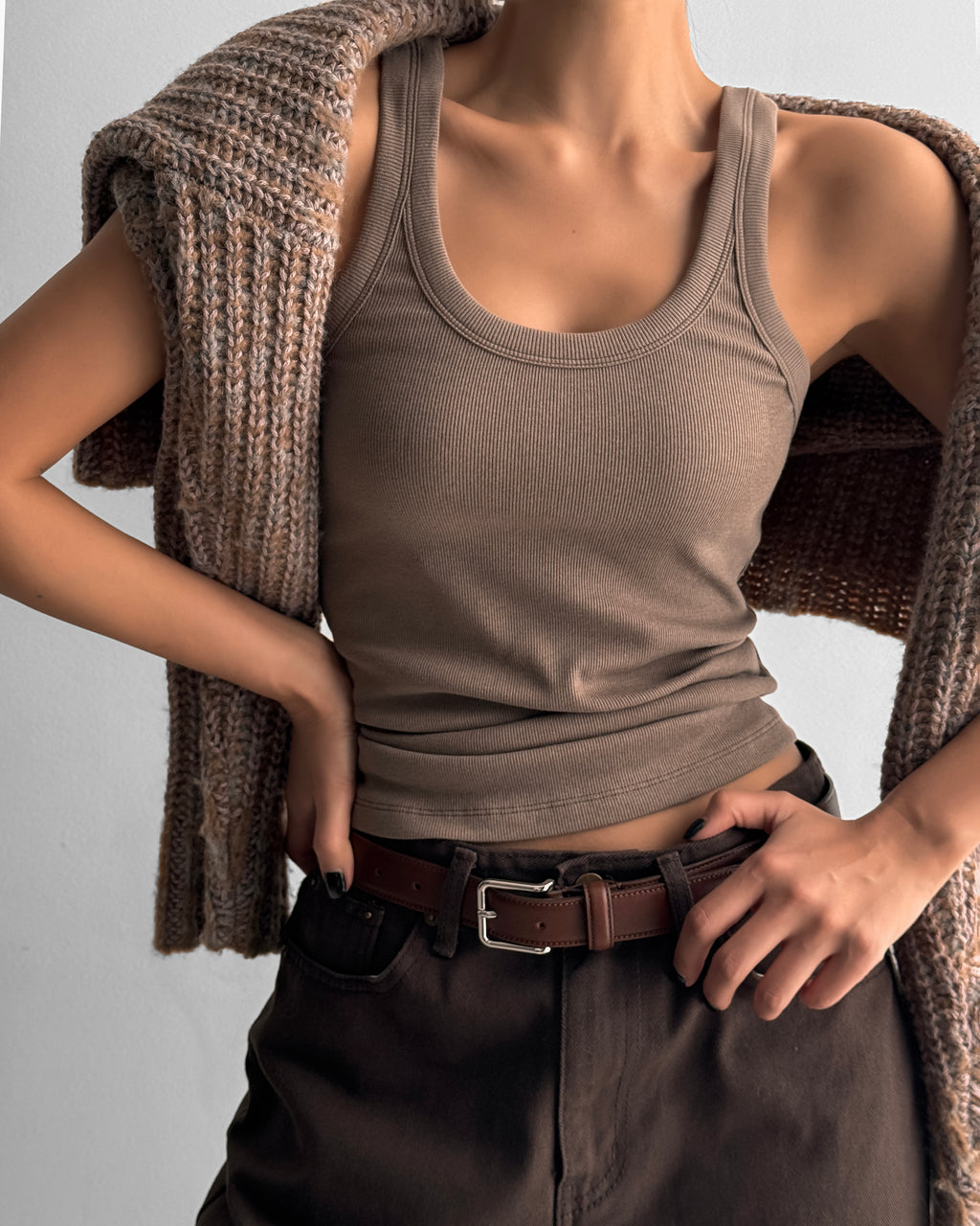 Ribbed Tank Sleeveless Top – PAPER MOON