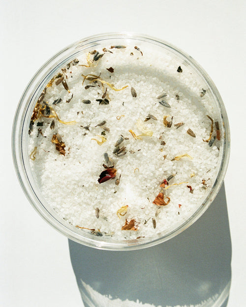 L:A BRUKET 001 Sea Salt Bath jar detail
