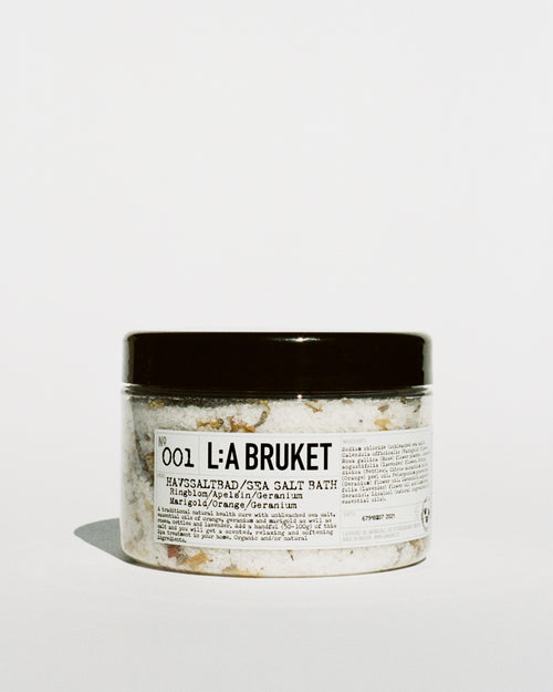 L:A BRUKET 001 Sea Salt Bath Marigold Orange Geranium 450g