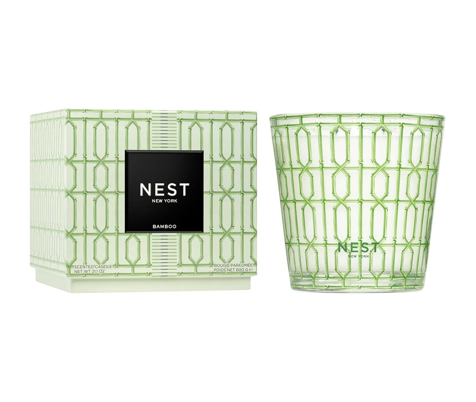 NEST New York Bamboo Decorative 3-Wick Candle