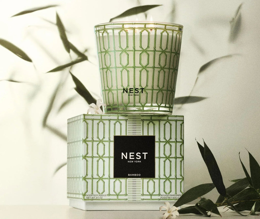 NEST New York Bamboo Decorative 3-Wick Candle