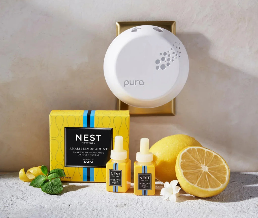 NEST New York Amalfi Lemon & Mint Refill Duo for NEST x Pura Smart Home Fragrance Diffuser (Smart Vials)