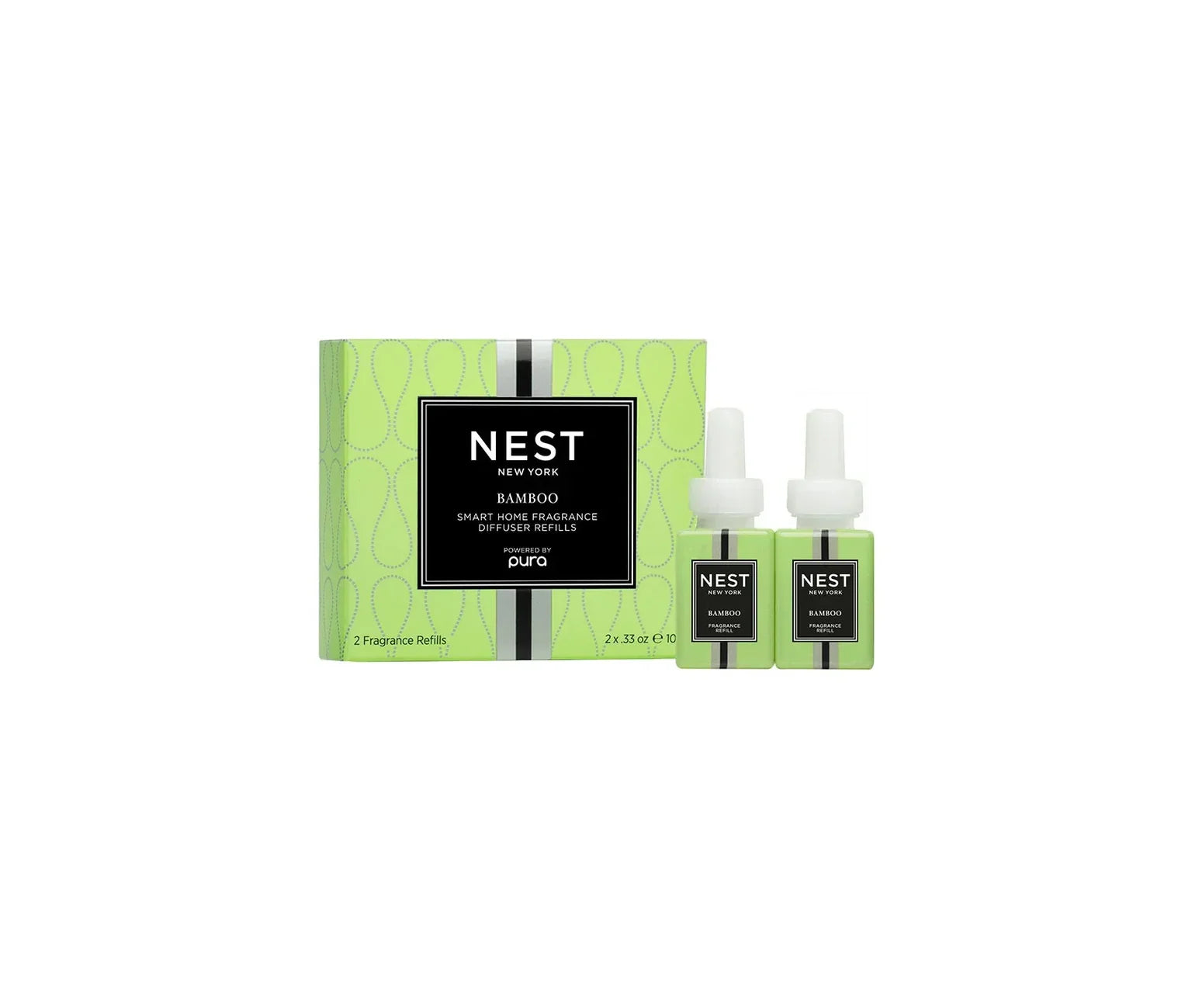 NEST New York Bamboo Refill Duo for NEST x Pura Smart Home Fragrance Diffuser (Smart Vials)