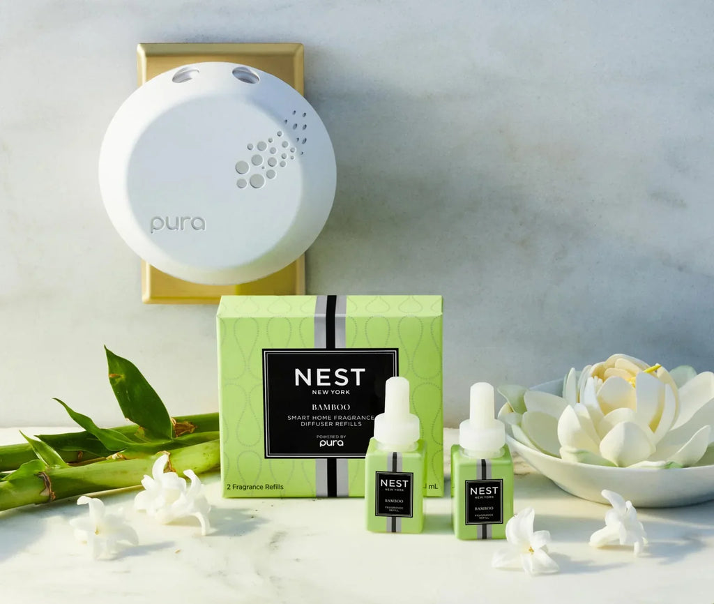 NEST New York Bamboo Refill Duo for NEST x Pura Smart Home Fragrance Diffuser (Smart Vials)