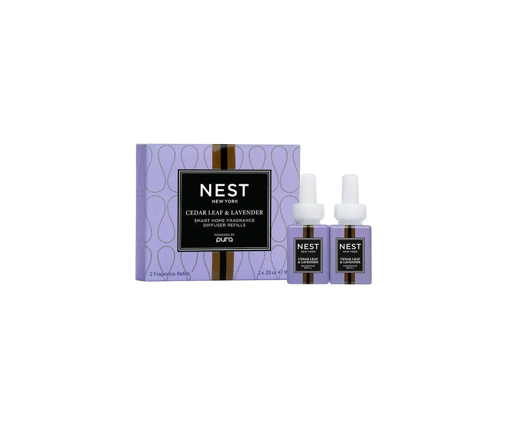 NEST New York Cedar Leaf & Lavender Refill Duo for NEST x Pura Smart Home Fragrance Diffuser (Smart Vials)
