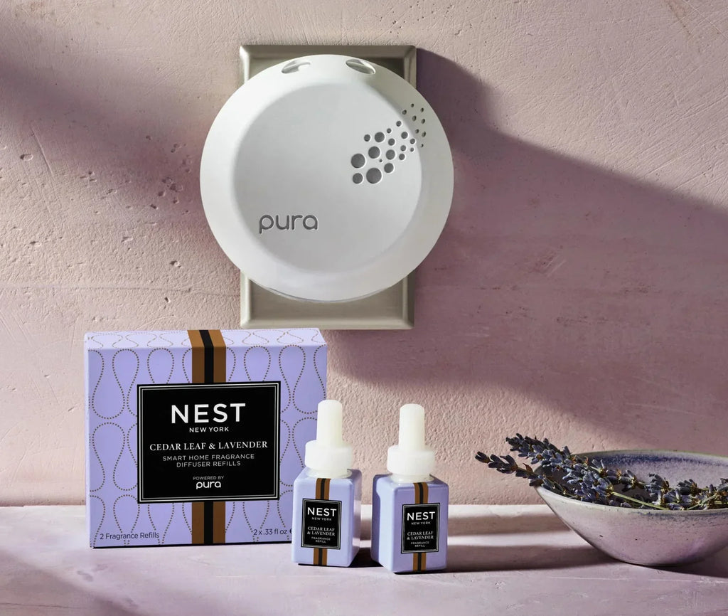 NEST New York Cedar Leaf & Lavender Refill Duo for NEST x Pura Smart Home Fragrance Diffuser (Smart Vials)