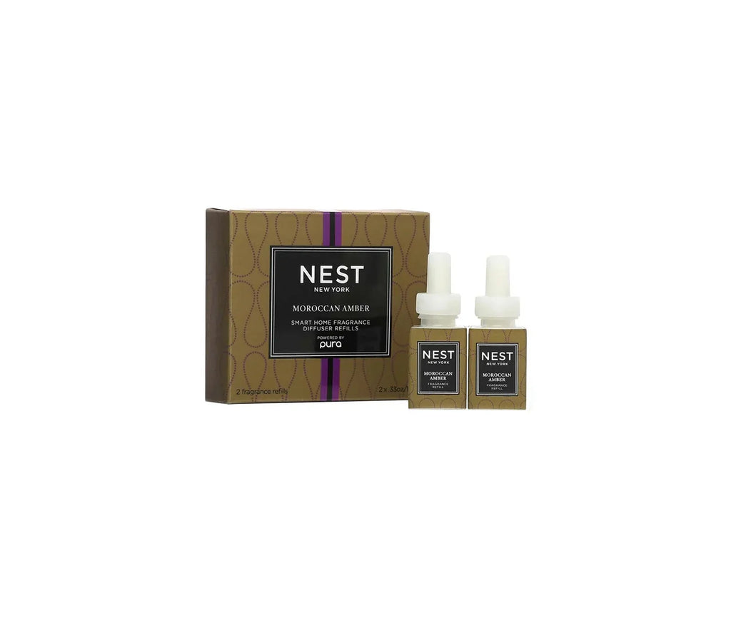 NEST New York Moroccan Amber Refill Duo for NEST x Pura Smart Home Fragrance Diffuser (Smart Vials)