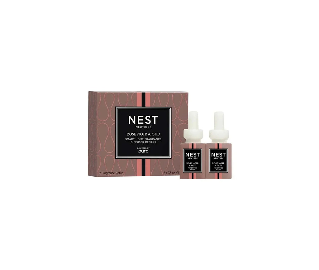NEST New York Rose Noir & Oud Refill Duo for NEST x Pura Smart Home Fragrance Diffuser (Smart Vials)