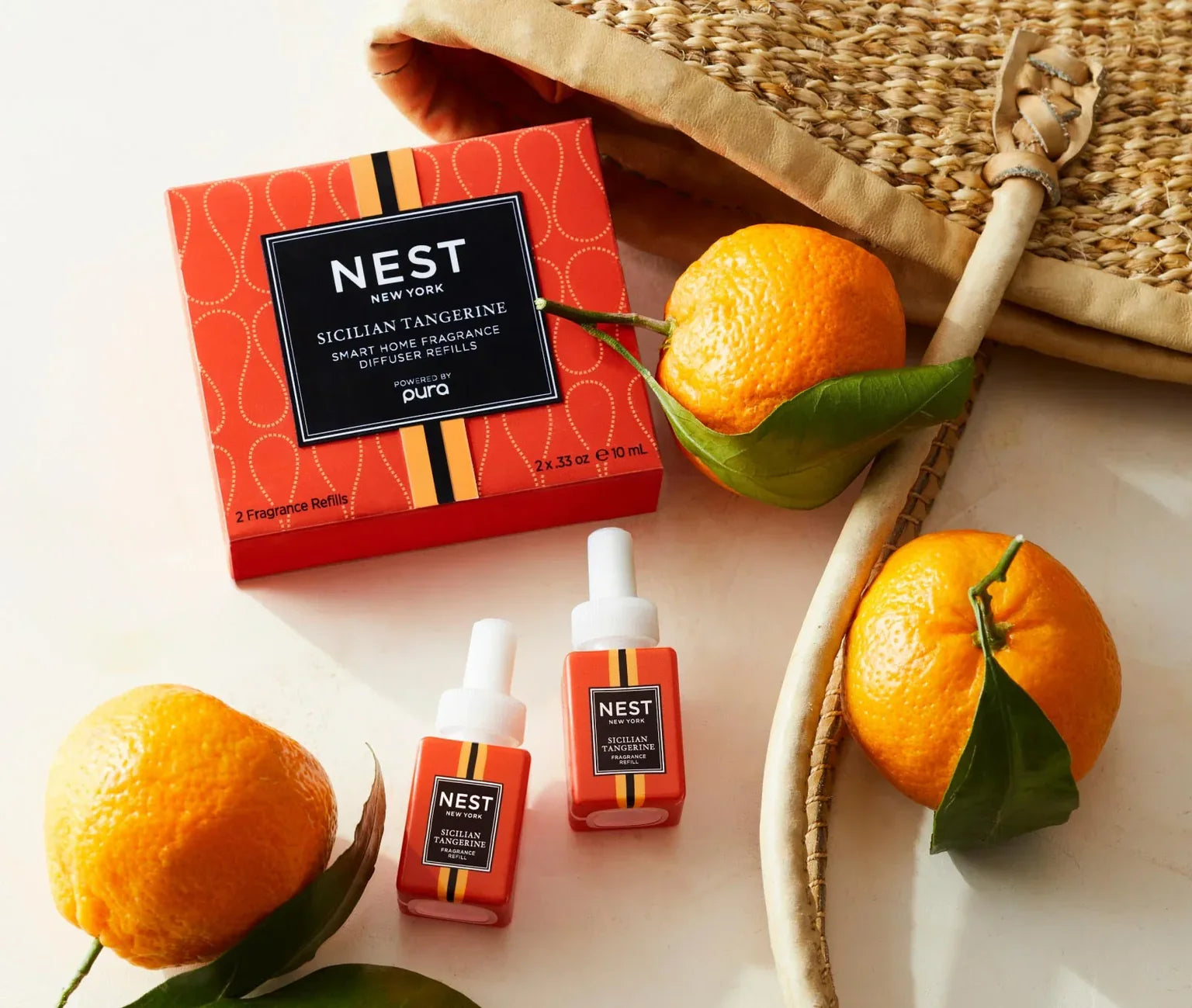 NEST New York Sicilian Tangerine Refill Duo for NEST x Pura Smart Home Fragrance Diffuser (Smart Vials)