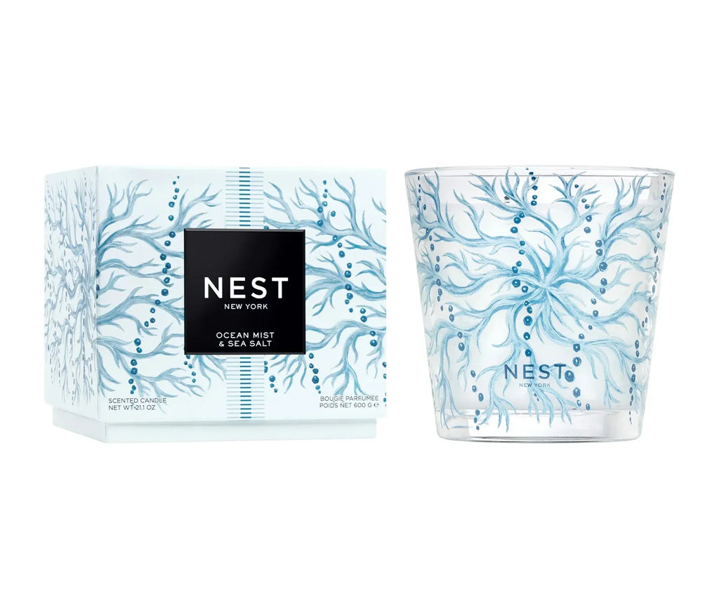 NEST New York Specialty 3 Wick Candle - Ocean Mist & Sea Salt