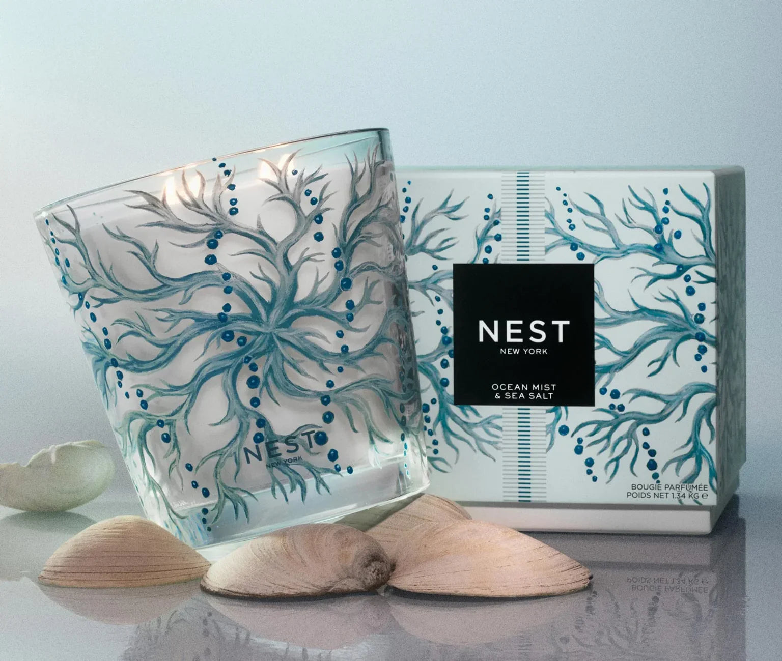 NEST New York Specialty Luxury Candle - Ocean Mist & Sea Salt