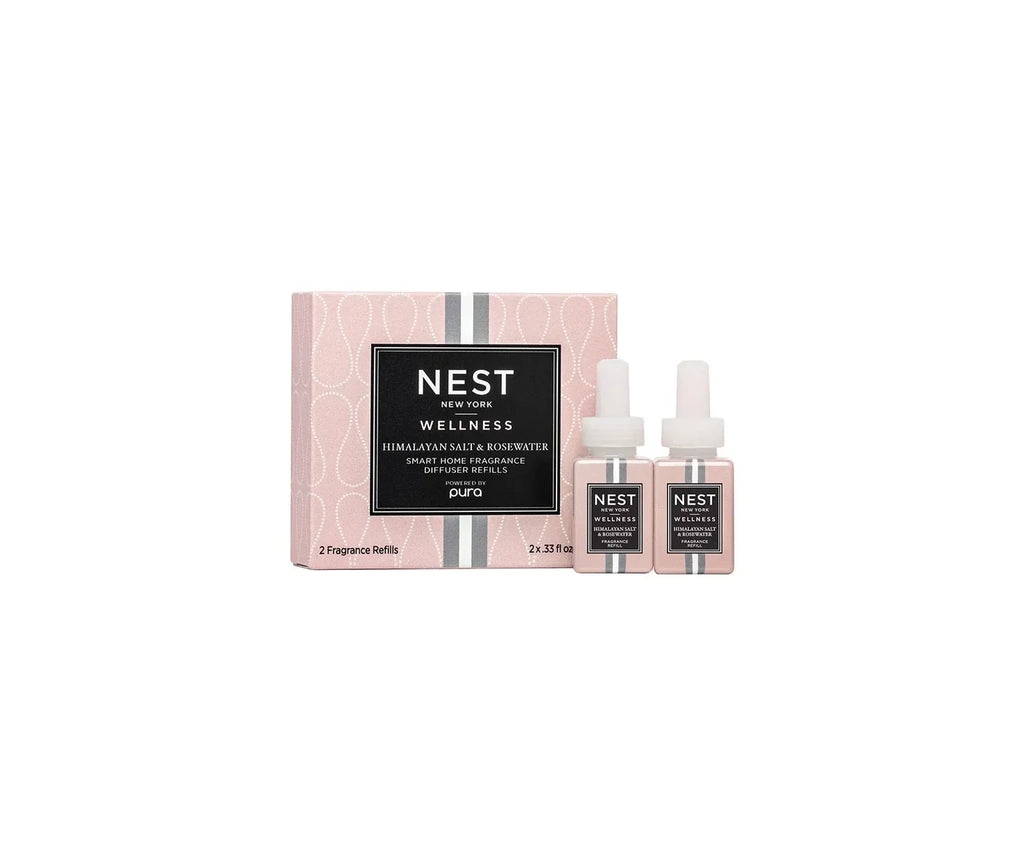 NEST New York Himalayan Salt & Rosewater Refill Duo for NEST x Pura Smart Home Fragrance Diffuser (Smart Vials)