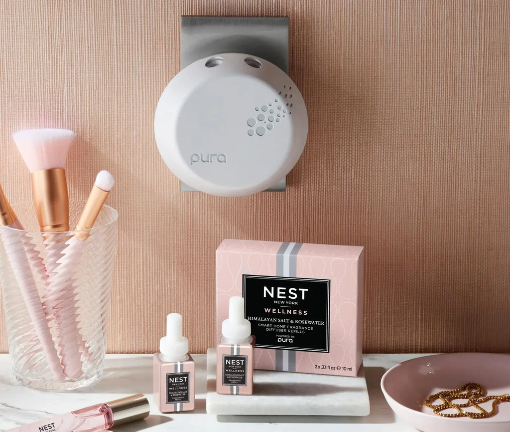 NEST New York Himalayan Salt & Rosewater Refill Duo for NEST x Pura Smart Home Fragrance Diffuser (Smart Vials)