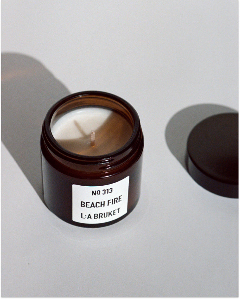L:A BRUKET 313 Mini Scented Candle Beach Fire 50g