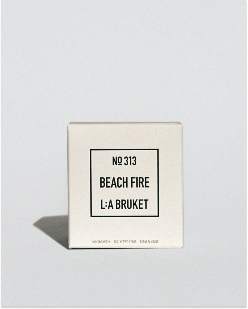 L:A BRUKET 313 Mini Scented Candle Beach Fire 50g