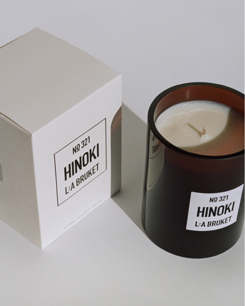 L:A BRUKET 321 Scented Candle Hinoki 260g