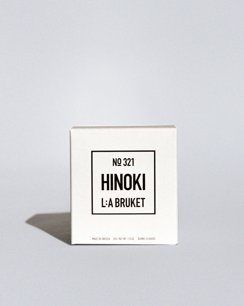 L:A BRUKET 321 Mini Scented Candle Hinoki 50g