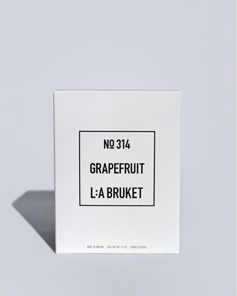 L:A BRUKET 314 Scented Candle Grapefruit 260g