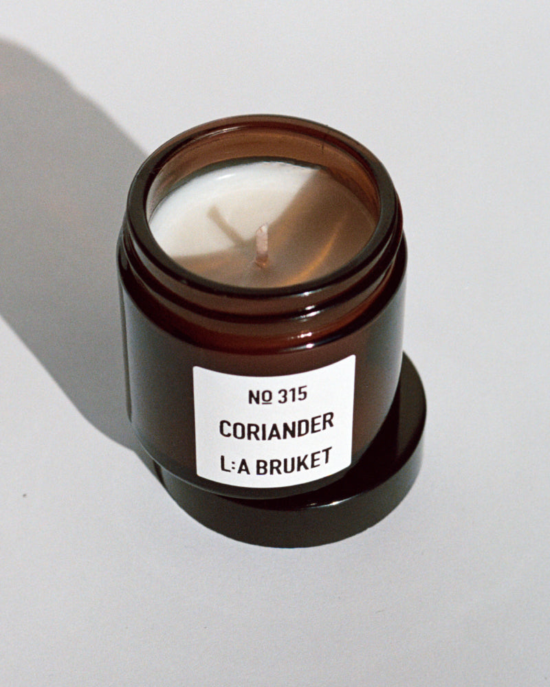 L:A BRUKET 315 Mini Scented Candle Coriander 50g
