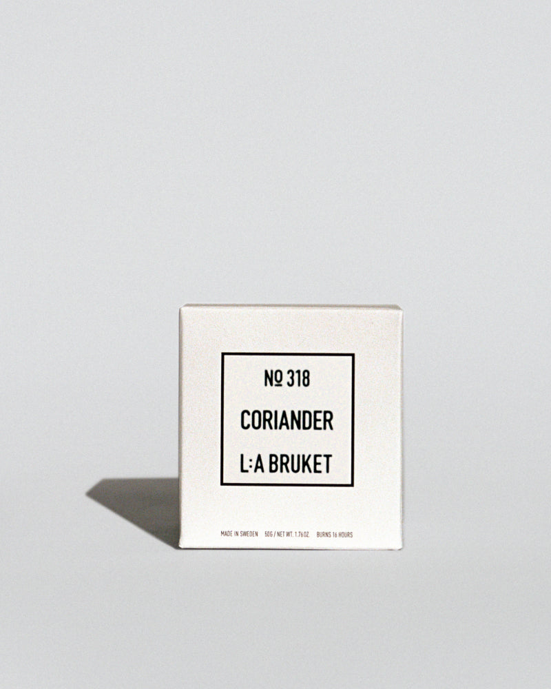 L:A BRUKET 315 Mini Scented Candle Coriander 50g