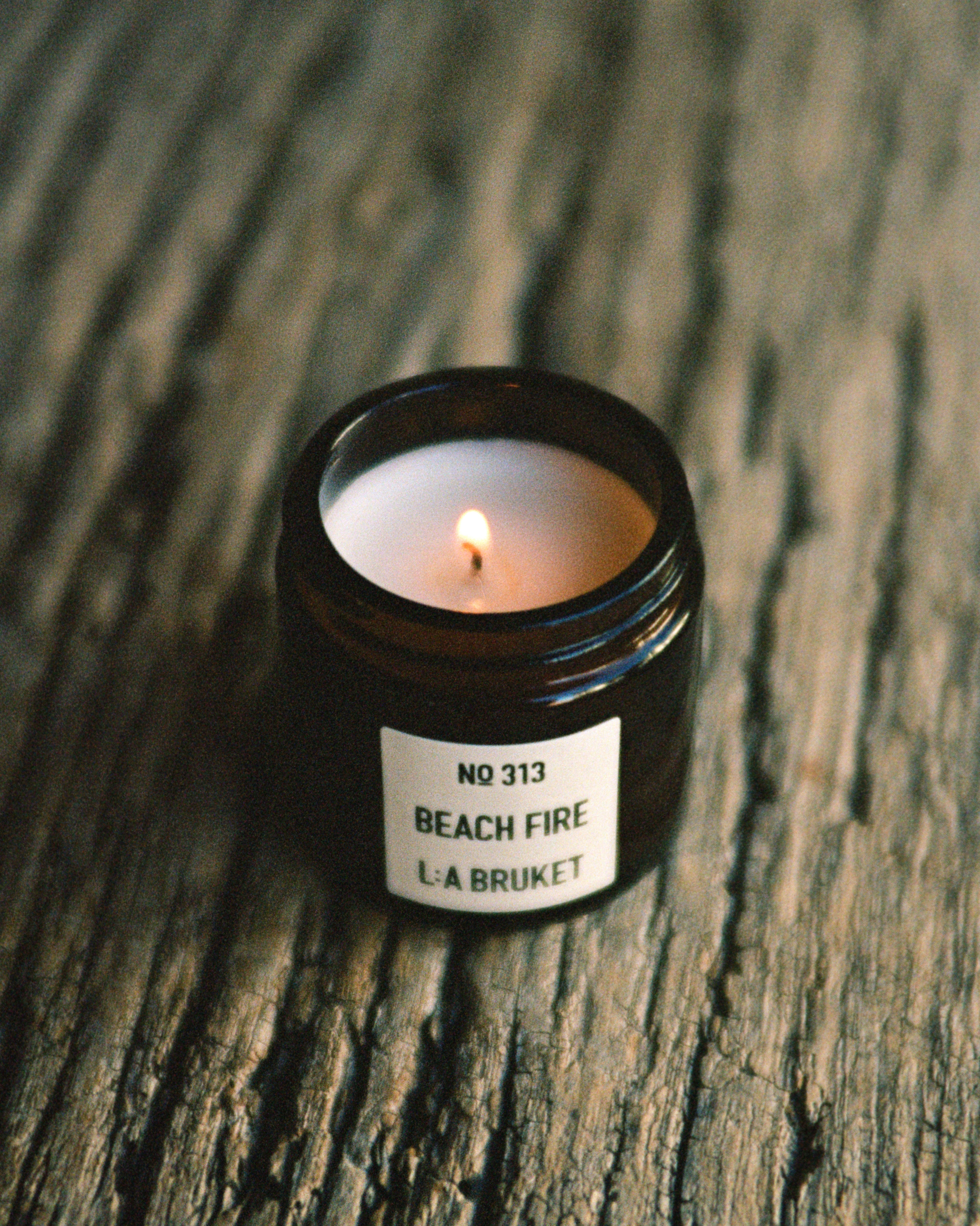 L:A BRUKET 313 Mini Scented Candle Beach Fire 50g