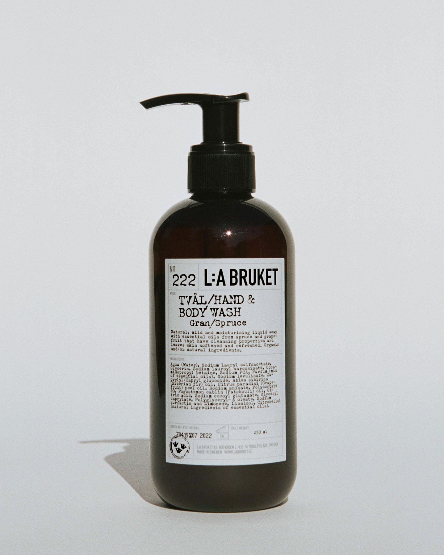 L:A BRUKET 222 Hand & Body Wash Spruce 450ml