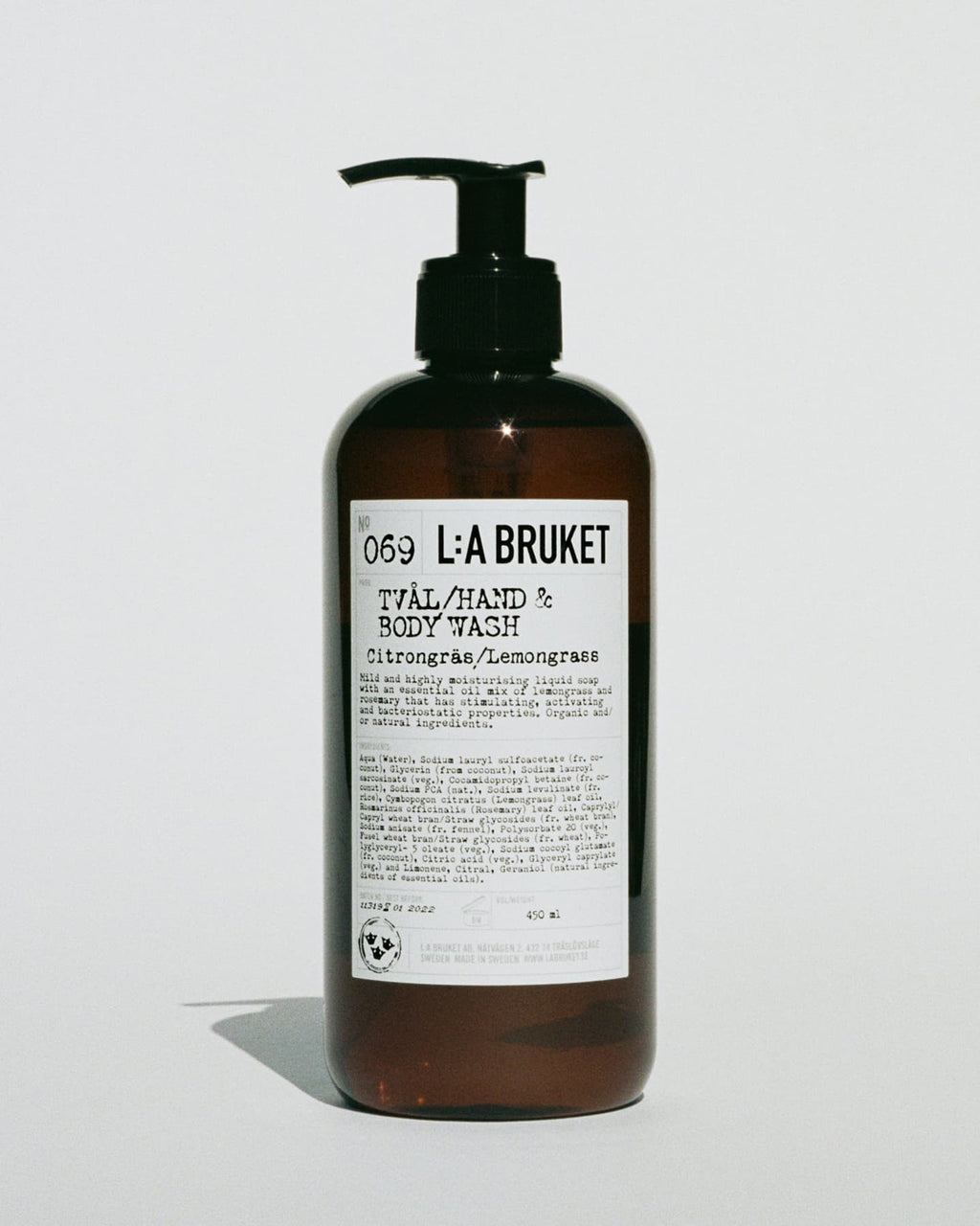 L:A BRUKET 069 Hand & Body Wash Lemongrass 450ml