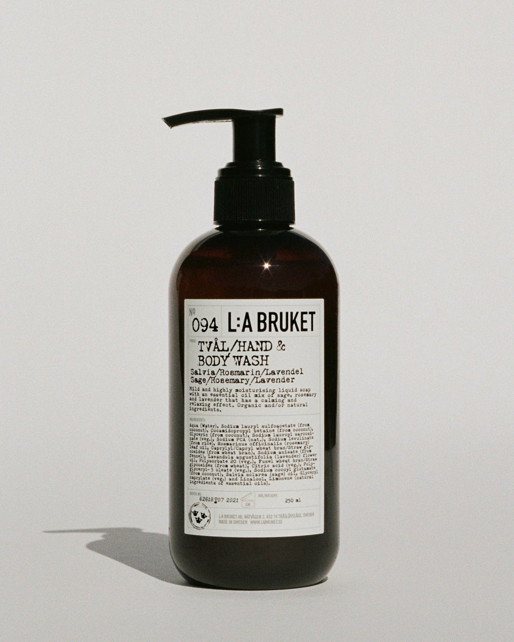 L:A BRUKET 094 Hand & Body Wash Sage Rosemary Lavender 450ml