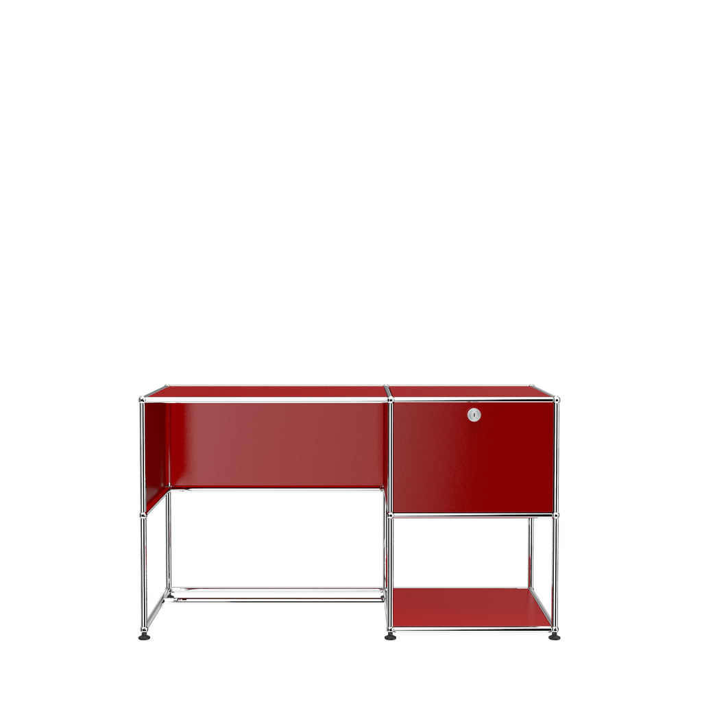 USM Haller Custom Desk A1 - Ruby Red