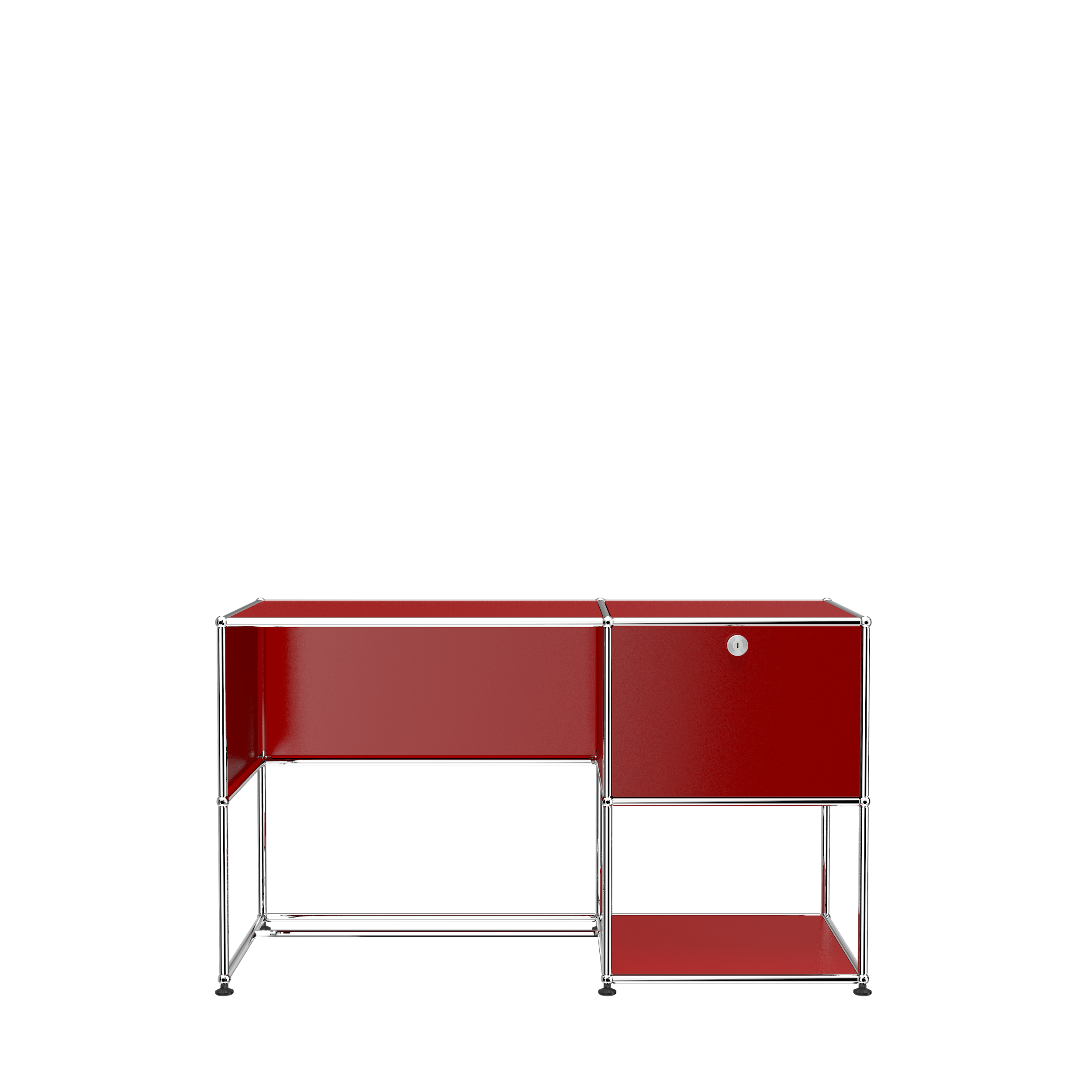 USM Haller Custom Desk A1 - Ruby Red
