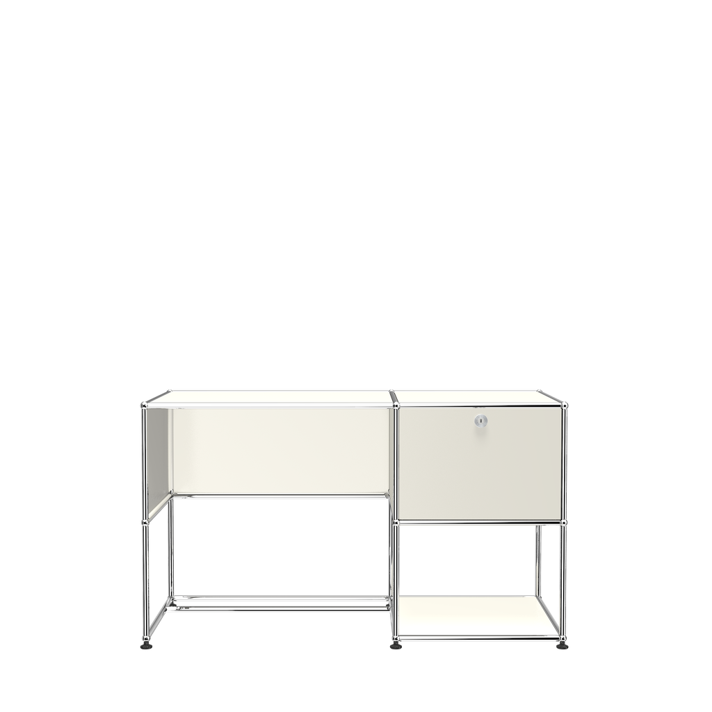 USM Haller Custom Office Desk Unit (A) in Pure White