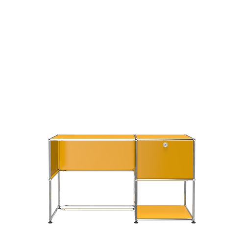 USM Haller Custom Office Desk Unit (A) in Golden Yellow