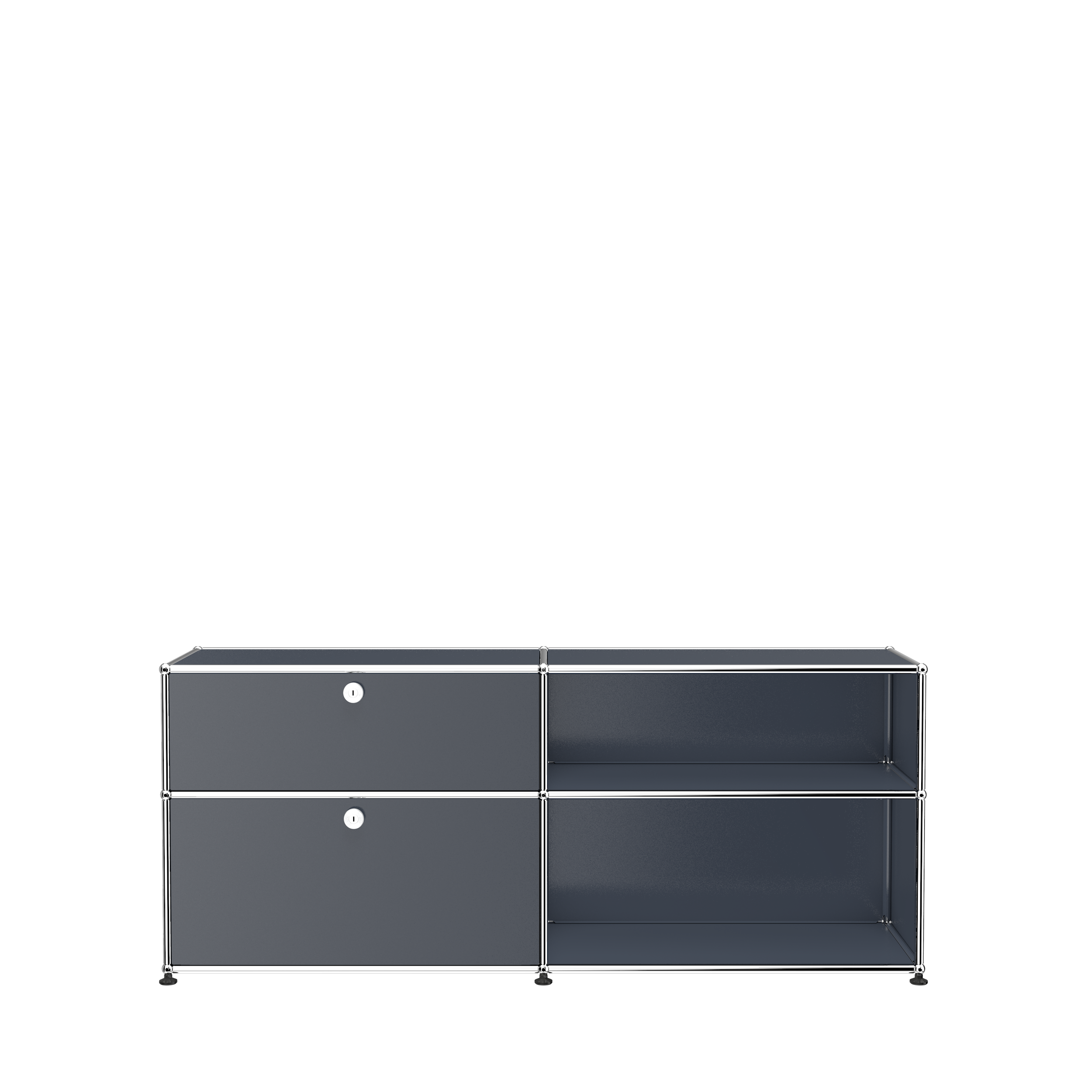 USM Haller Office Credenza With Storage (DF) in Anthracite