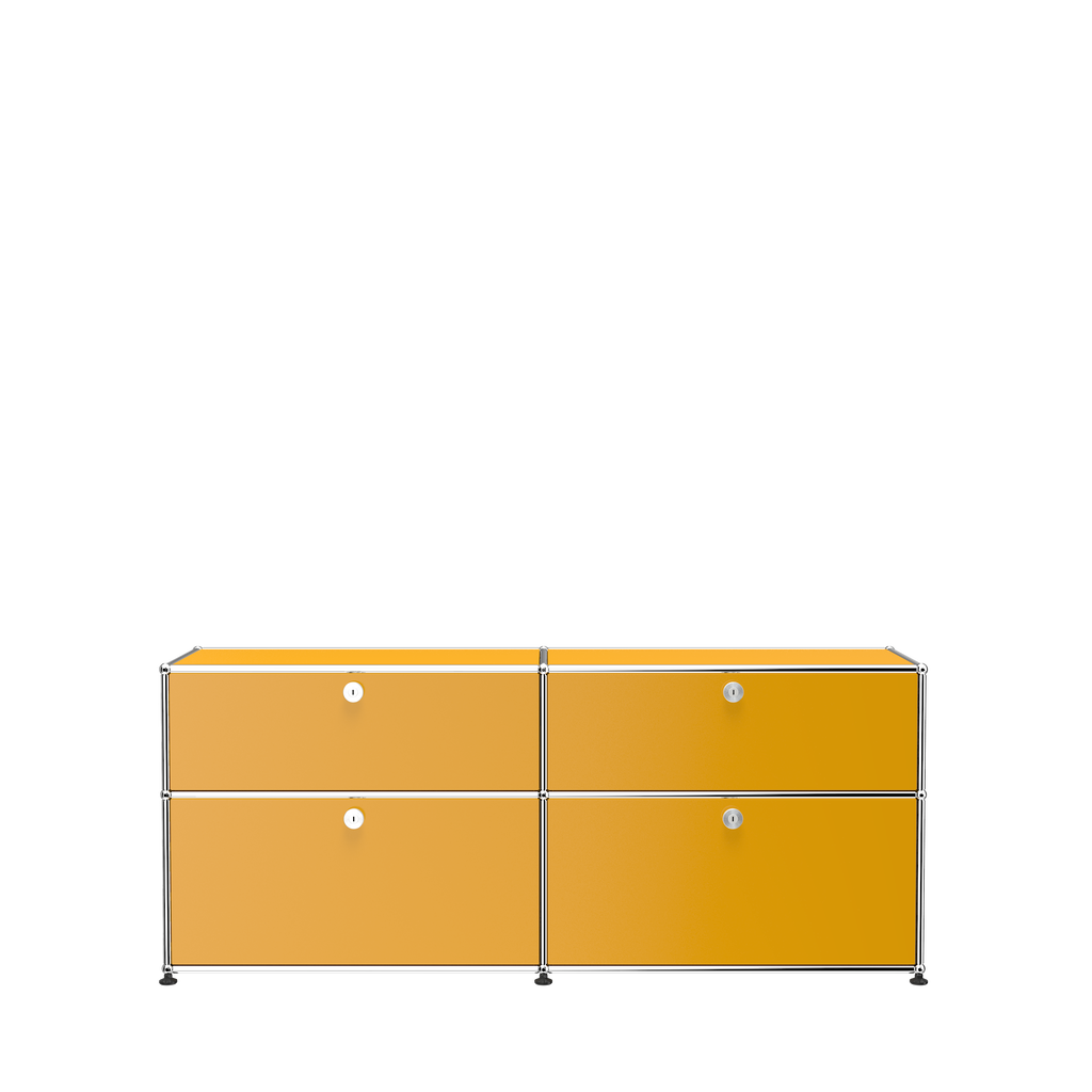 USM Haller Storage Credenza Sideboard with Drawers (D) in Golden Yellow
