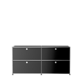 Office File Cabinet Credenza with Doors (E2F) in Graphite Black