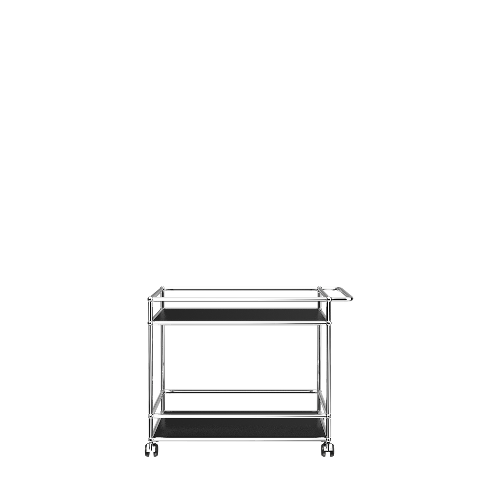 USM Haller Serving Cart (L18) in Graphite Black