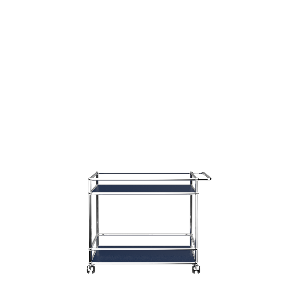 USM Haller Serving Cart (L18) in Steel Blue